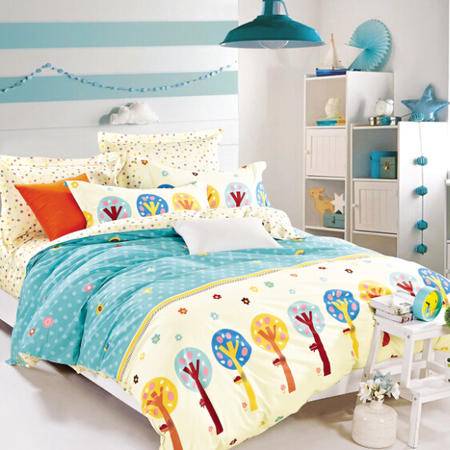 華智家紡 純棉斜紋印花小被罩 單人被罩 新品 夢(mèng)幻森林圖片大全 郵樂官方網(wǎng)站